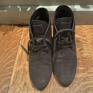 Prada desert wedge bootie size 37